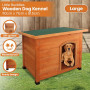 Little Buddies Wooden Flat Roof Dog Kennel - Large thumbnail 10