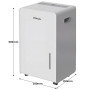 Dimplex 20L Portable Dehumidifier w/ Preset Modes Fan Speeds 4L Water Tank Timer thumbnail 2