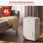 Dimplex 30L Portable Dehumidifier w/ Preset Modes Fan Speeds 4L Water Tank Timer thumbnail 7