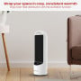 Dimplex 2kW Personal DC Digital Ceramic Heater in Black and White thumbnail 4