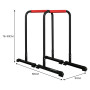 Powertrain Dip Bars Pair Load Capacity 200kg Separated Type Push-up Bars thumbnail 3