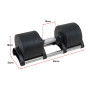 Powertrain Eon 2 x 36kg Dial-Up Adjustable Dumbbell Home Gym Weights thumbnail 3