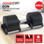 Powertrain Eon Dial Up 45KG Adjustable Dumbbell - Black thumbnail 11