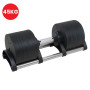 Powertrain Eon Dial Up 45KG Adjustable Dumbbell - Black thumbnail 5