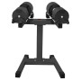 Powertrain Eon Dial Up 90KG Adjustable Dumbbells Pair with Stand - Black thumbnail 1