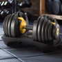 Powertrain 24kg Gold Adjustable Dumbbell Home Gym Weights thumbnail 12