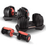 Powertrain 48kg Adjustable Dumbbells 15-in-1 Home Gym Weights  Red thumbnail 9