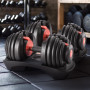 Powertrain 48kg Adjustable Dumbbells 15-in-1 Home Gym Weights  Red thumbnail 12