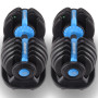 Powertrain Pair of 24kg Blue Adjustable Dumbbell Home Gym Weights with Stand thumbnail 11