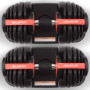 Powertrain 48kg Adjustable Dumbbells with Dumbbell Stand  Red thumbnail 13