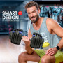 48KG Powertrain Adjustable Dumbbell Set With Stand Blue thumbnail 5