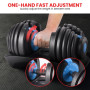 Powertrain 48kg Blue Adjustable Dumbbell Home Gym Weights thumbnail 3