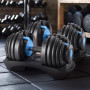 Powertrain 48kg Blue Adjustable Dumbbell Home Gym Weights thumbnail 12