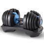 Powertrain 24kg Blue Adjustable Dumbbell Home Gym Weights thumbnail 2