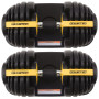 Powertrain 48kg Gold Adjustable Dumbbell Home Gym Weights thumbnail 10
