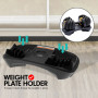 48kg Powertrain Adjustable Dumbbell Home Gym Set Gold thumbnail 4
