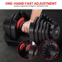 Powertrain 80kg Adjustable Dumbbell Home Gym Weights with Stand thumbnail 6