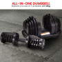 Powertrain 80kg Adjustable Dumbbell Home Gym Weights with Stand thumbnail 7