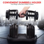 Powertrain 80kg Adjustable Dumbbell Home Gym Weights with Stand thumbnail 8