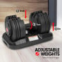 20kg Powertrain Adjustable Home Gym Dumbbell thumbnail 7