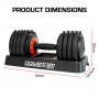 Powertrain GEN2 Pro Adjustable Dumbbell Weights- 25kg thumbnail 8