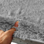 New Designer Shaggy Floor Confetti Rug Grey 200x230cm thumbnail 3