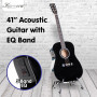 Karrera Electronic Acoustic Guitar 41in  - Black thumbnail 6