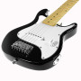 Karrera Kids Electric Guitar Junior Beginner Double Cutaway Scaled-Down Instrument for Children - Black thumbnail 3