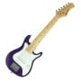 Karrera Kids Electric Guitar Junior Beginner Double Cutaway Scaled-Down Instrument for Children - Purple thumbnail 1
