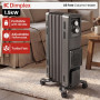 Dimplex 1.5kW Oil Free Column Heater 5 Fin with Thermostat Turbo Fan thumbnail 1