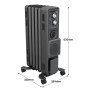 Dimplex Oil Free 1.5kW Column Heater w/ Turbo Fan and Timer in Black thumbnail 3