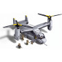 Model Kit 1:44 MV-22 Osprey Tiltrotor Helicopter Plane Military Air Force Building Blocks DIY Set Toy Sluban B1537 thumbnail 1