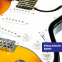 Karrera 39in Electric Guitar - Sunburst thumbnail 3