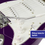Karrera 39in Electric Guitar - Purple thumbnail 3