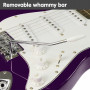 Karrera 39in Electric Guitar - Purple thumbnail 4