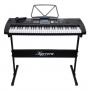 Karrera 61 Keys Electronic Keyboard Piano with Stand - Black thumbnail 1
