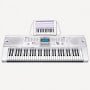 Karrera 61 Keys Electronic Keyboard Piano with Stand - Silver thumbnail 2