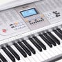 Karrera 61 Keys Electronic Keyboard Piano with Stand - Silver thumbnail 5