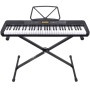 Karrera 61-Key Electronic Keyboard with LCD Display and Touch Response in Black CHJ-291 thumbnail 1