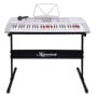 Karrera 61 Keys Electronic LED Keyboard Piano with Stand - Silver thumbnail 1