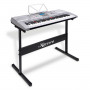 Karrera 61 Keys Electronic LED Keyboard Piano with Stand - Silver thumbnail 4