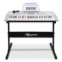 Karrera 61 Keys Electronic LED Keyboard Piano with Stand - Silver thumbnail 1