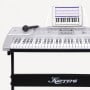 Karrera 61 Keys Electronic LED Keyboard Piano with Stand - Silver thumbnail 10