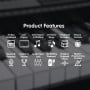 Karrera 61 Keys Electronic Keyboard Piano with Stand - Silver thumbnail 10