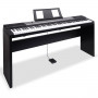Karrera 88 Keys Electronic Keyboard Piano with Stand Black thumbnail 1