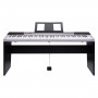 Karrera 88 Keys Electronic Keyboard Piano with Stand Silver thumbnail 1