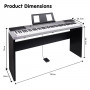 Karrera 88 Keys Electronic Keyboard Piano with Stand Silver thumbnail 7