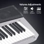 Karrera 88 Keys Electronic Keyboard Piano with Stand Silver thumbnail 5