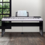 Karrera 88 Keys Electronic Keyboard Piano with Stand Silver thumbnail 9