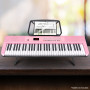 Karrera 61-Key Electronic Piano Keyboard with LED and Folding Stand in Pink CHJ-SD1 thumbnail 10